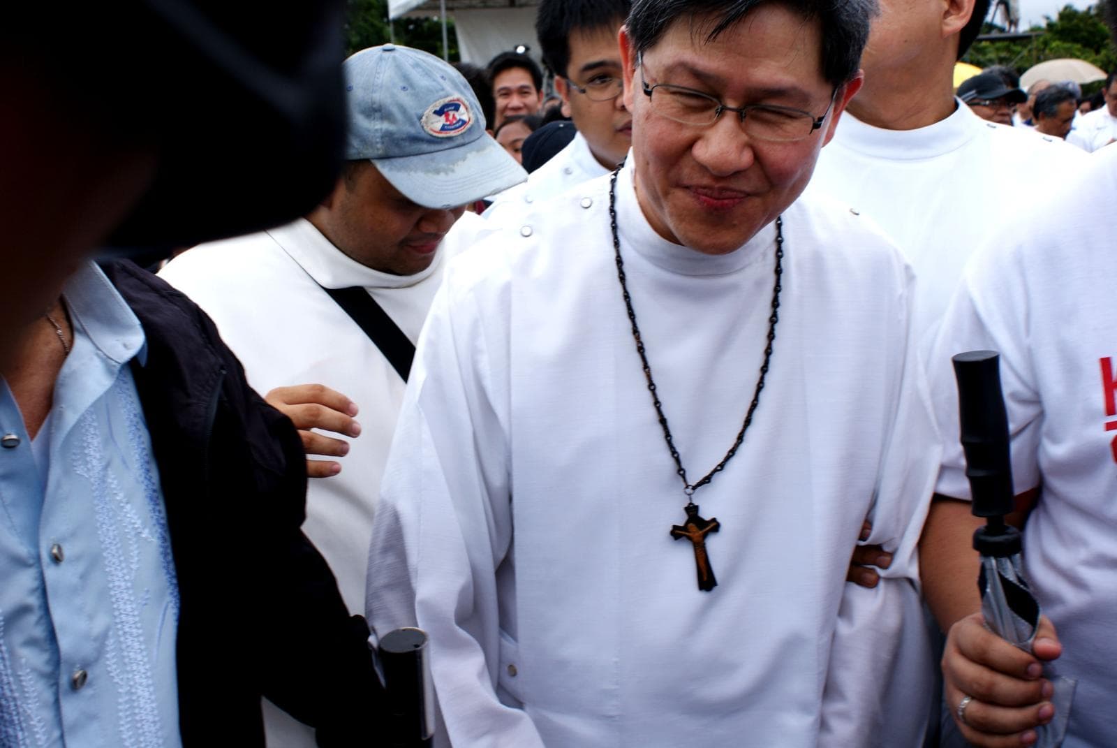Cardeal Luis Antonio Tagle durante celebração no parque Luneta, em Manila, nas Filipinas