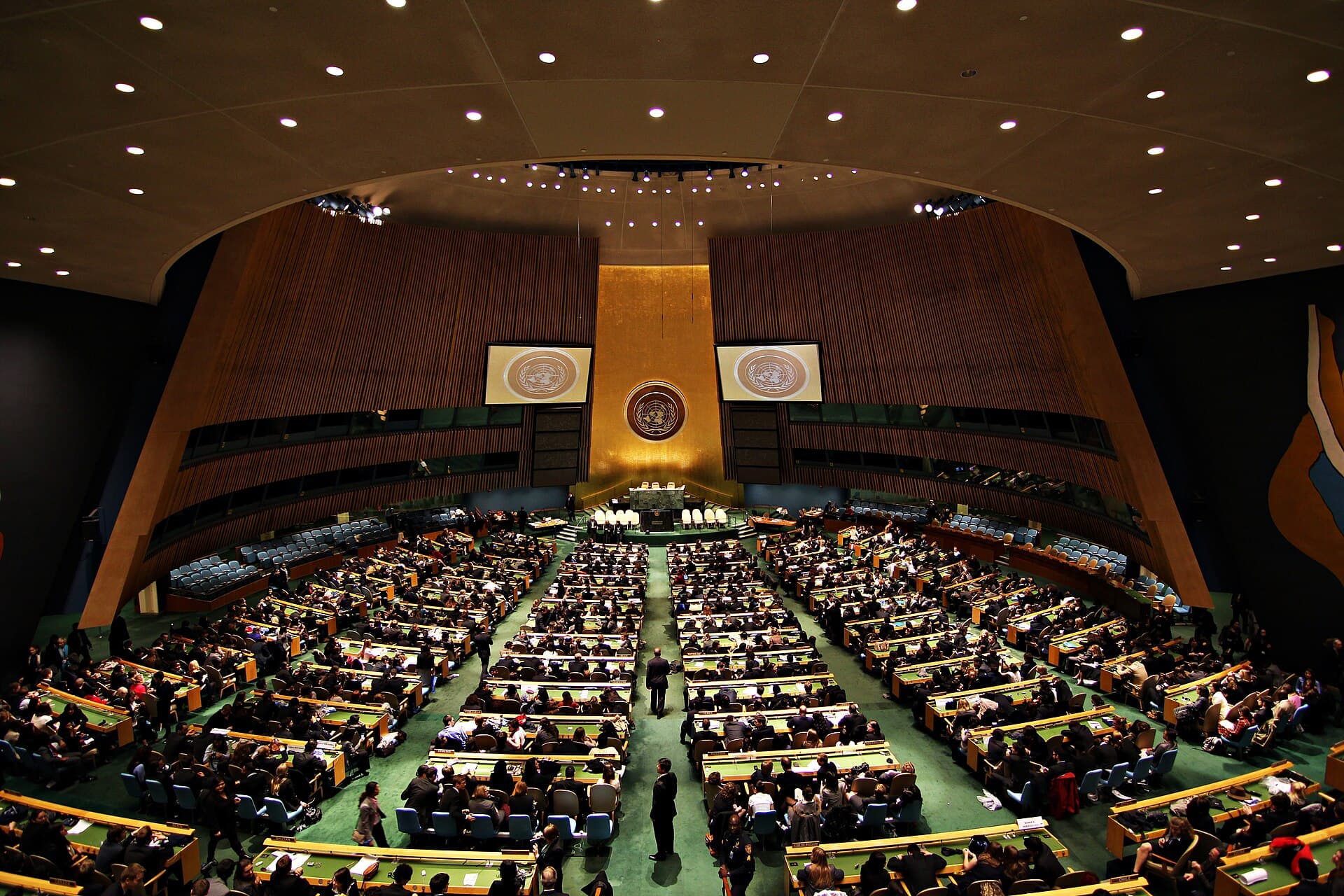Plenário da Assembleia Geral das Nações Unidas, na sede da ONU em Nova York