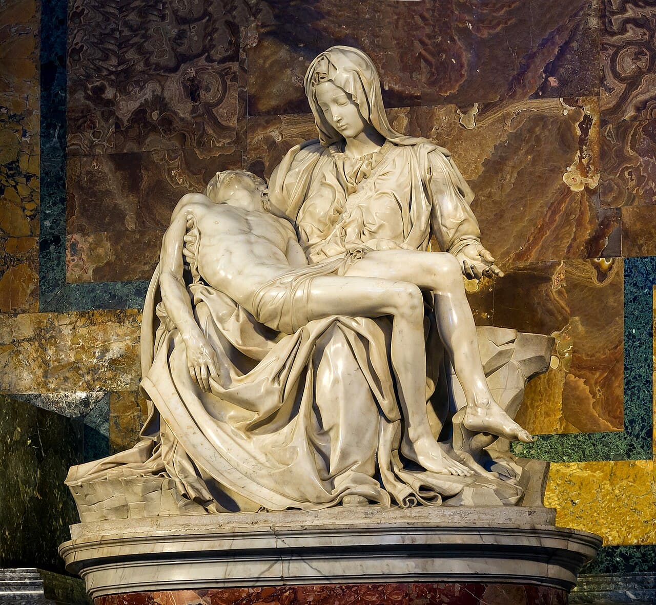 A Pietà de Michelangelo, na Basílica de São Pedro
