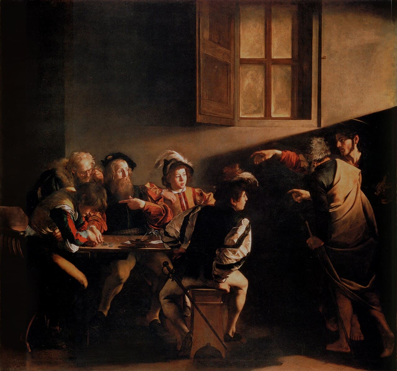 A Vocação de São Mateus, pintura de Caravaggio